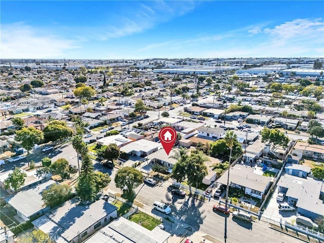 birds eye view of property featuring a residential view