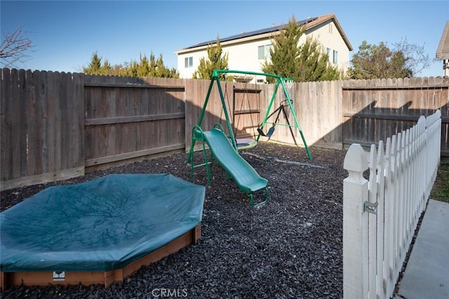 view of jungle gym