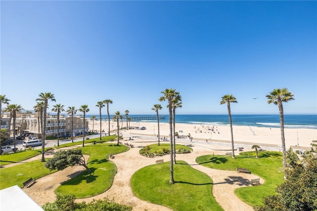 water view with a beach view