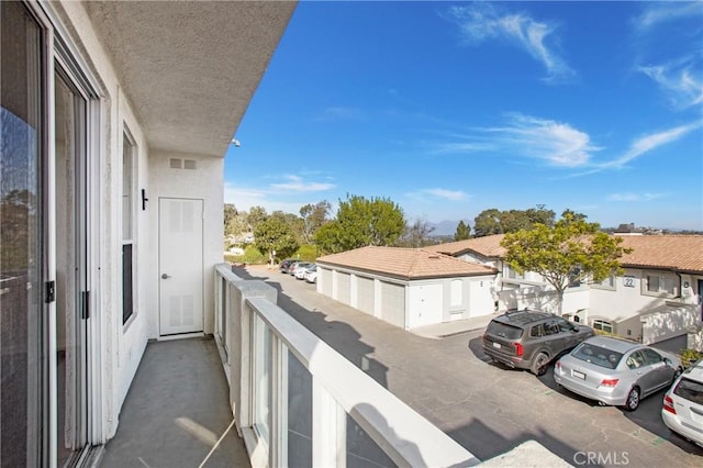 view of balcony