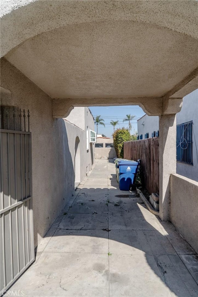 view of patio with fence