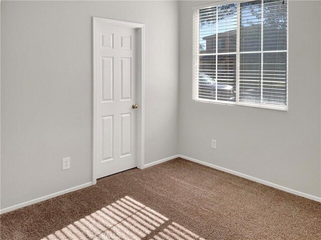 unfurnished room with carpet