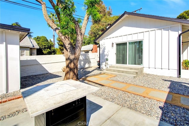 back of house featuring a patio area