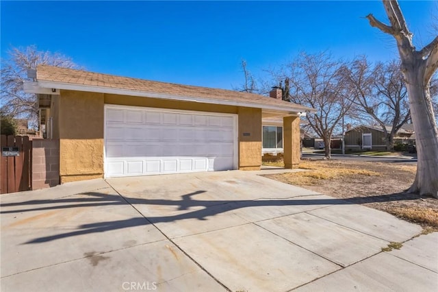 ranch-style house with a garage