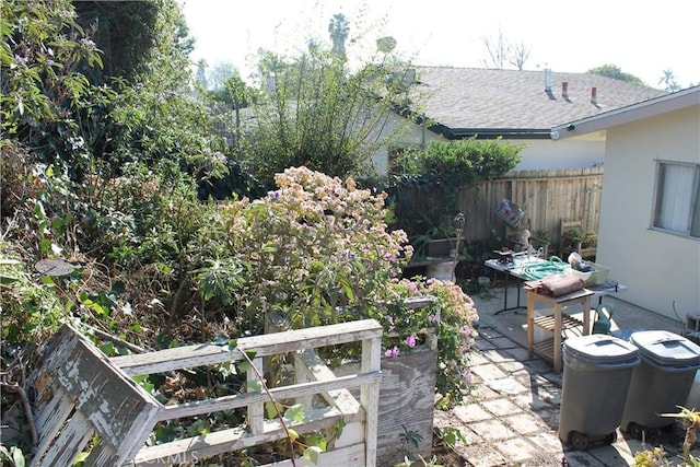 view of patio with fence