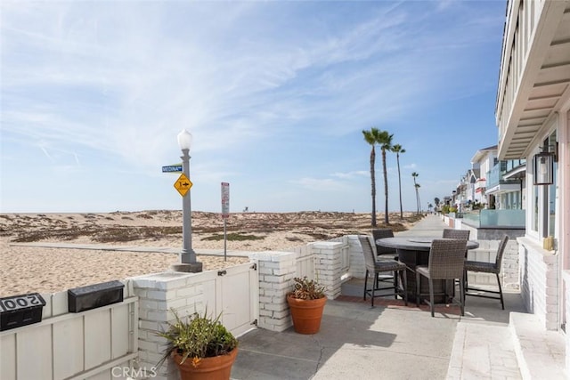 view of patio with outdoor dining space