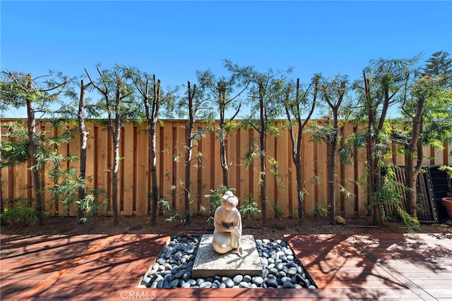 view of patio / terrace with a deck