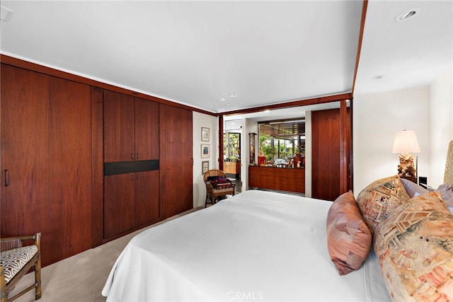 bedroom featuring carpet floors