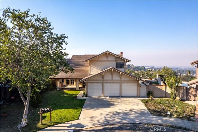 front of property with a front yard