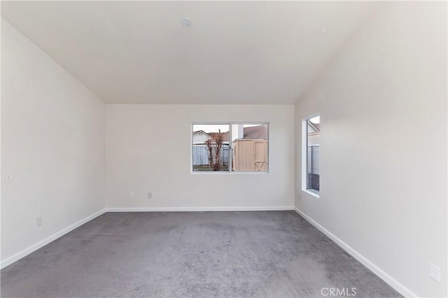 view of carpeted empty room