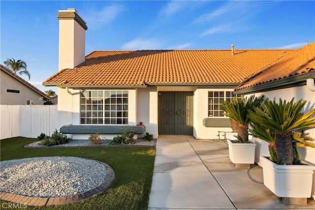 view of mediterranean / spanish house