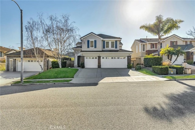 front of property featuring a garage