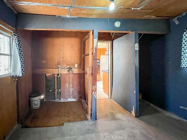 view of basement