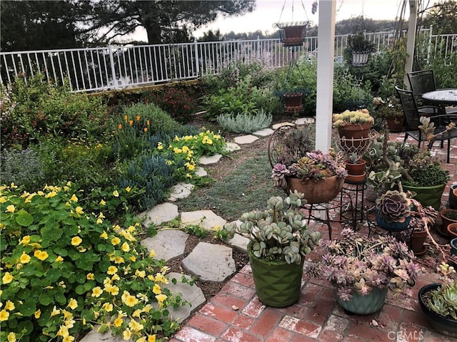 view of yard with a patio