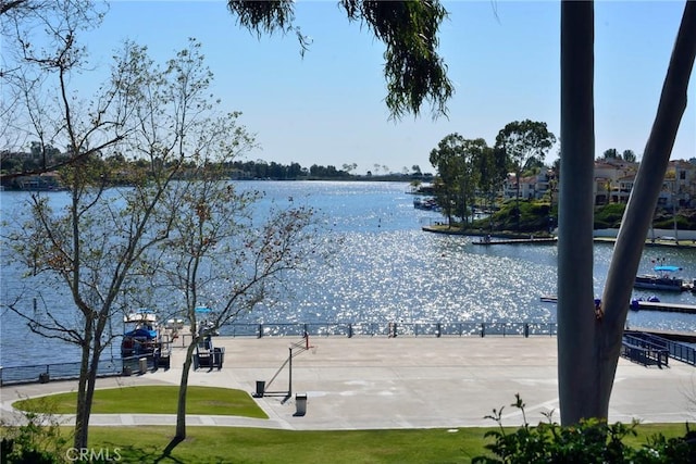 view of water feature