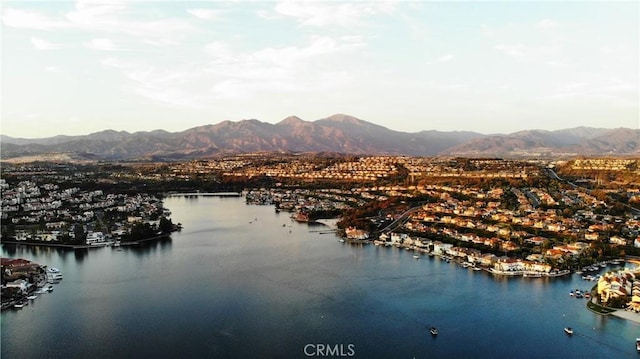 property view of water with a mountain view