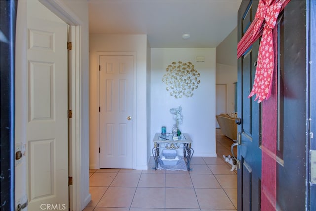 view of tiled entryway