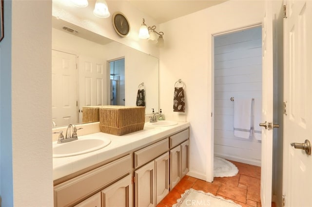 bathroom with vanity