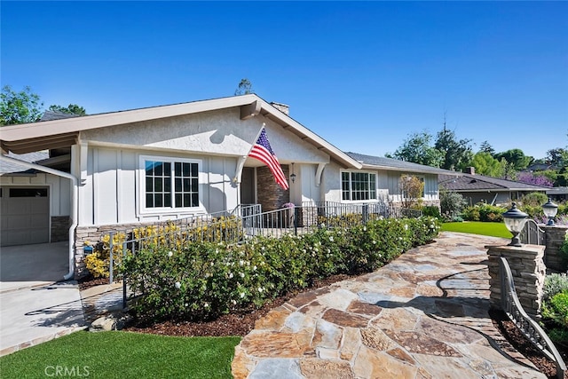 view of ranch-style home