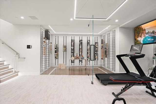 view of exercise room