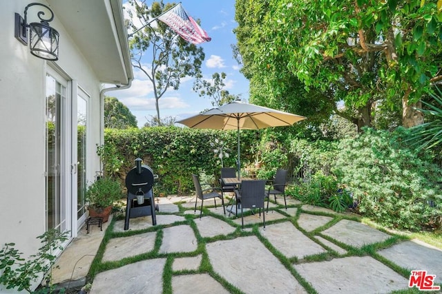 view of patio / terrace with grilling area