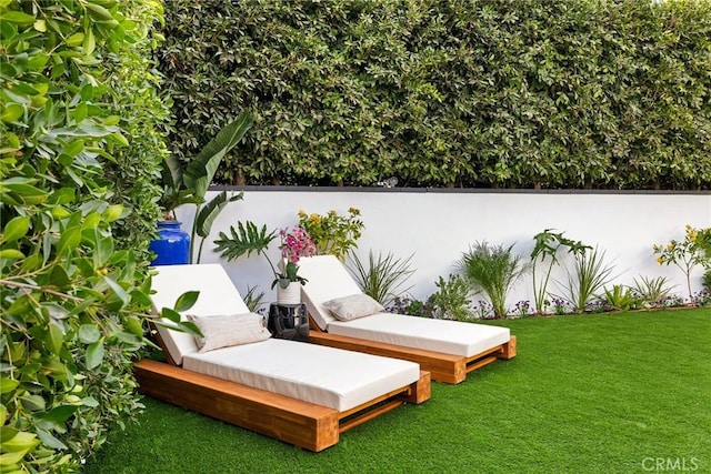 view of patio / terrace with a fenced backyard