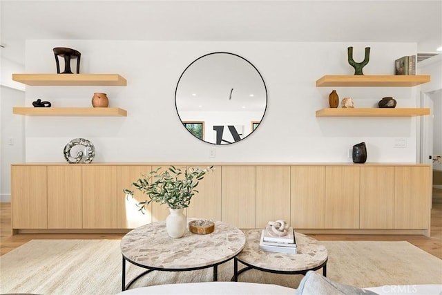 dining room featuring light hardwood / wood-style floors