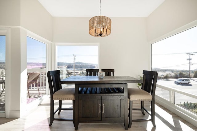 view of dining space