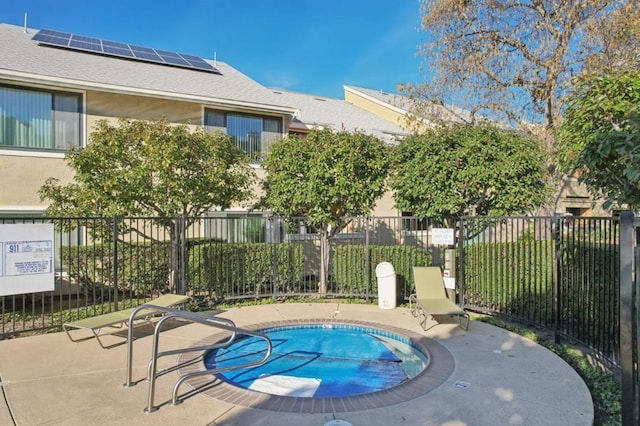 view of pool with a patio