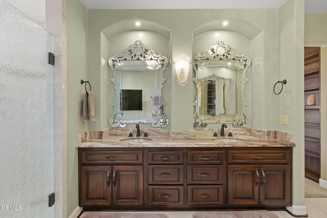 bathroom featuring vanity