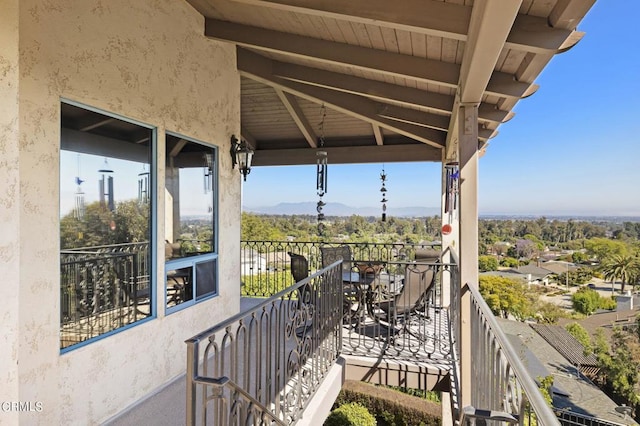 view of balcony