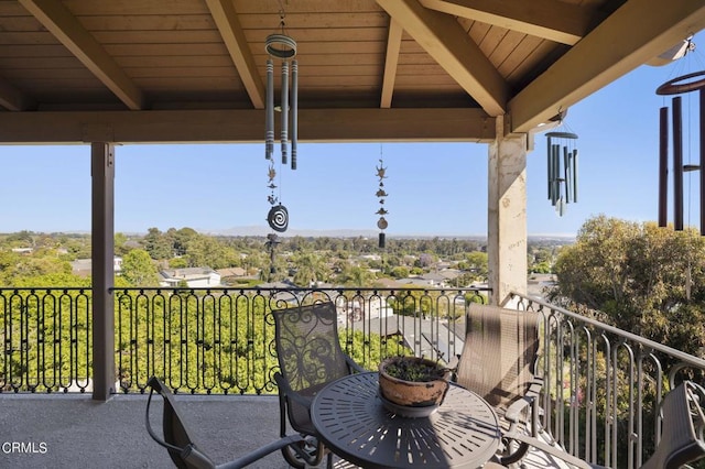 view of balcony