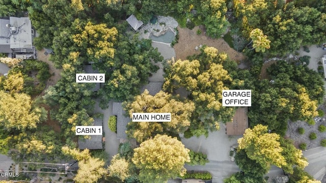 birds eye view of property