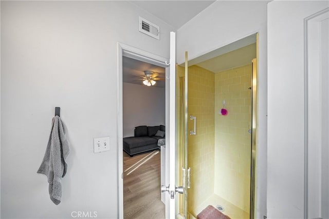 interior space featuring light wood-type flooring