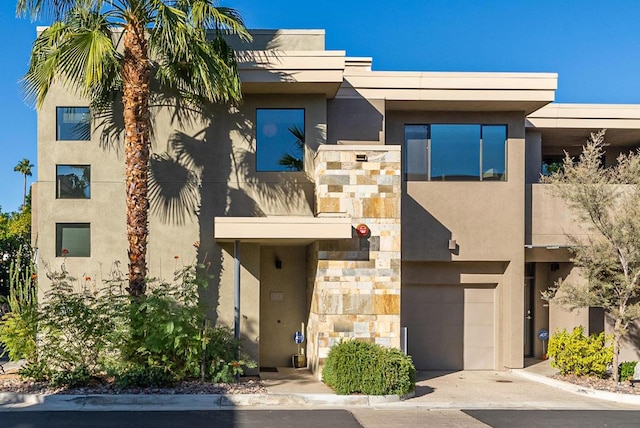 modern home with a garage