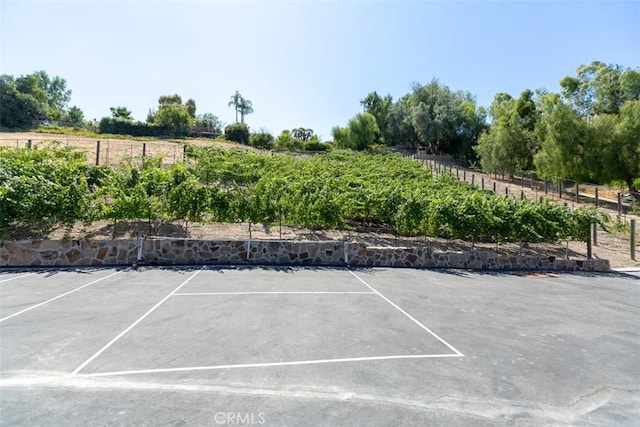 view of tennis court