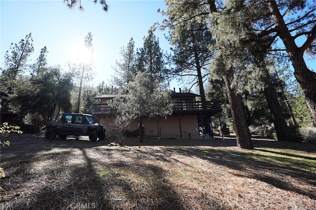 exterior space with a wooden deck