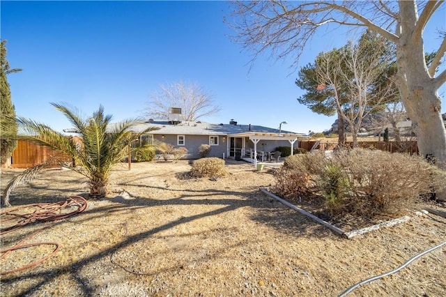 view of rear view of property