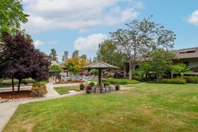 view of home's community featuring a yard