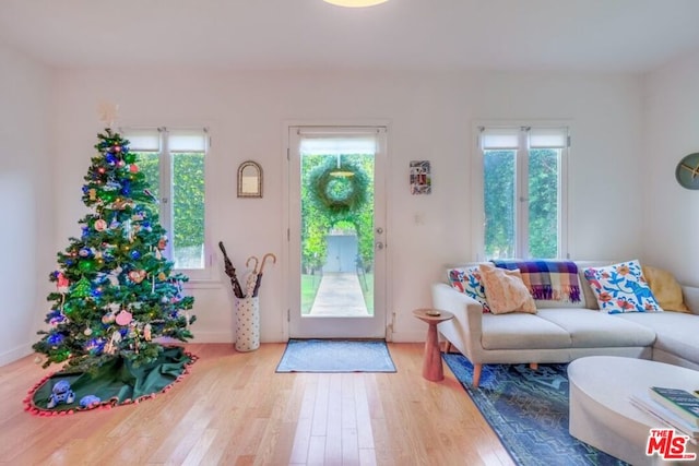 interior space featuring light hardwood / wood-style flooring