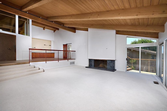 interior space featuring a multi sided fireplace