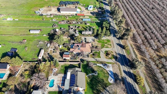 bird's eye view featuring a rural view