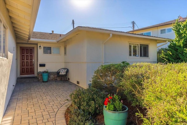 exterior space with a patio