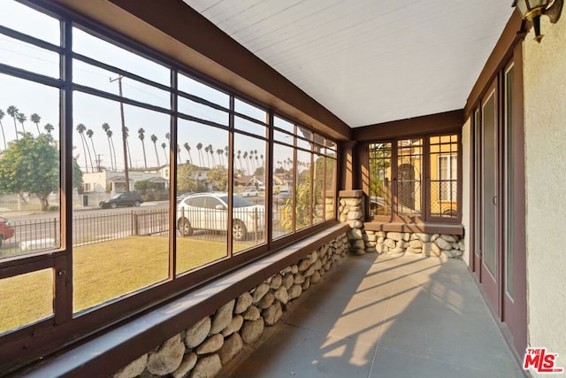 sunroom featuring a healthy amount of sunlight