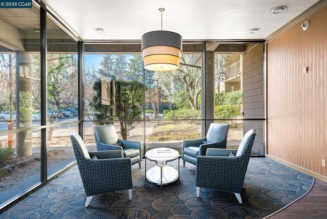 view of sunroom