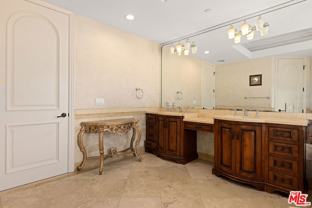 bathroom featuring vanity