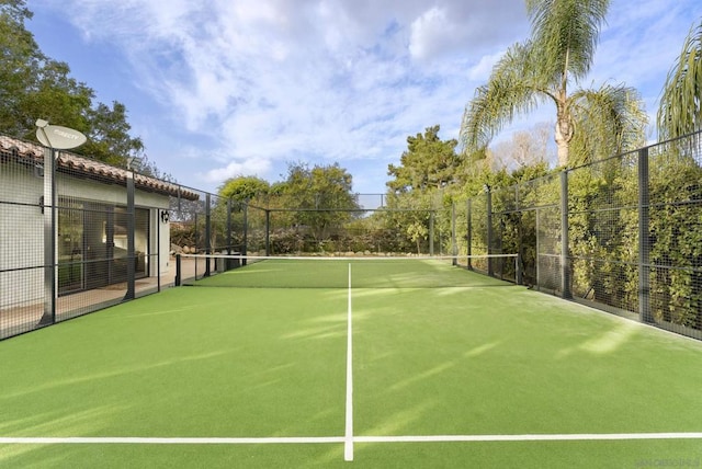 view of tennis court