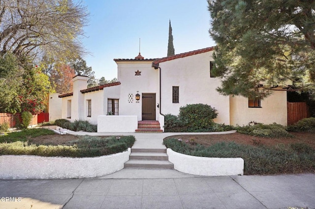 view of mediterranean / spanish home