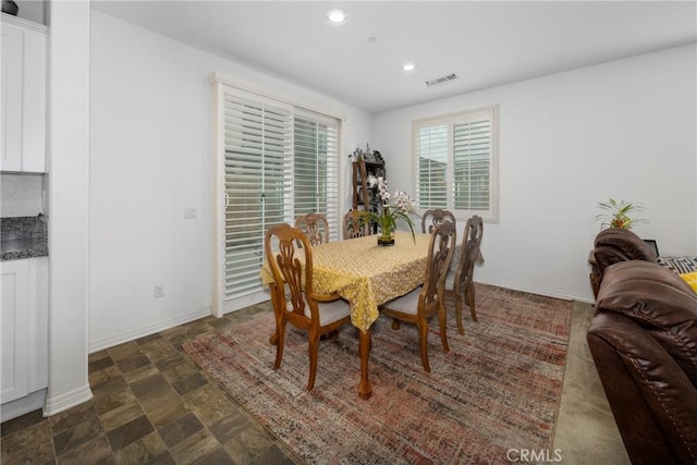 view of dining room