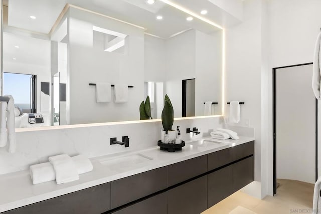 bathroom with vanity